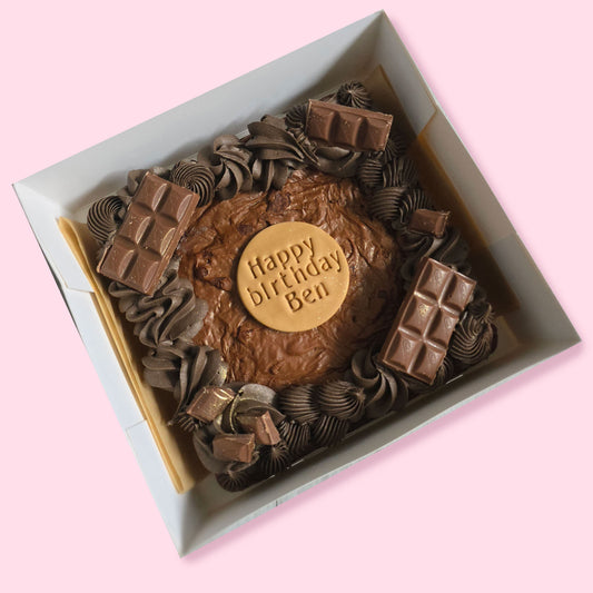 Personalised brownie slab