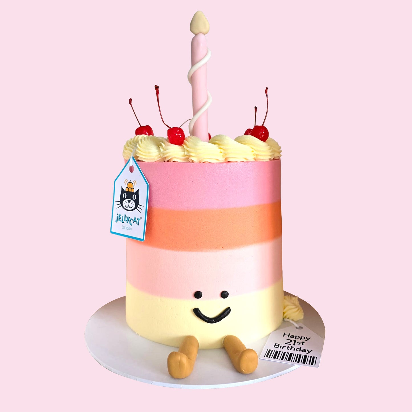 Jelly Cat 6-Inch Three-Layer Celebration Cake – Serves 24