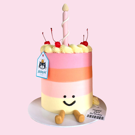 Jelly Cat 6-Inch Three-Layer Celebration Cake – Serves 24