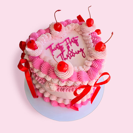 Lambeth heart cake